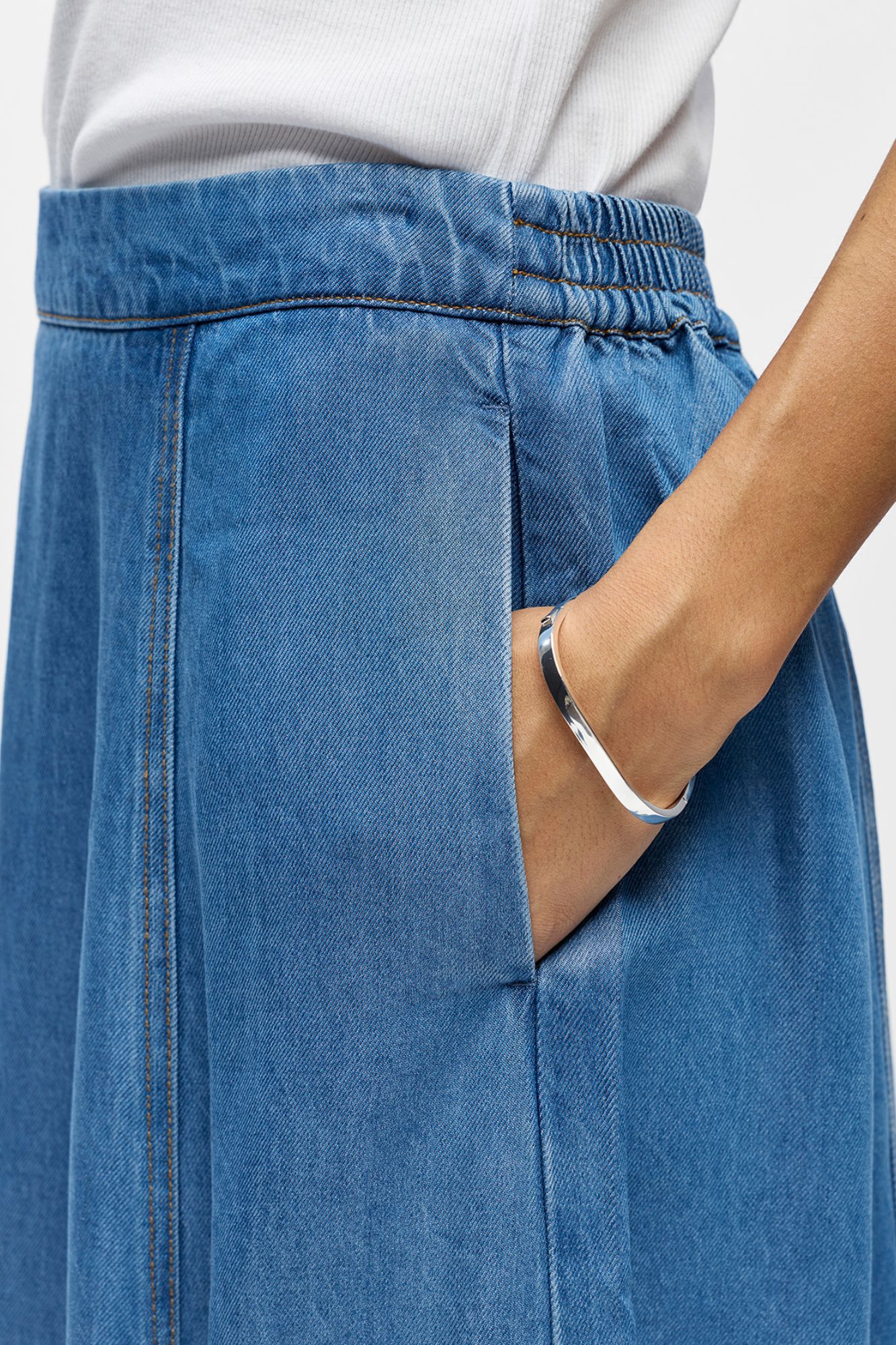 Object Saia midi em Tencel