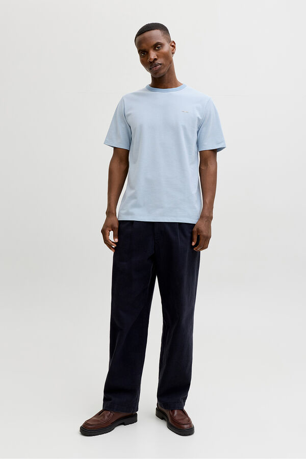 Jack & Jones T-shirt b&aacute;sica manga curta Azul