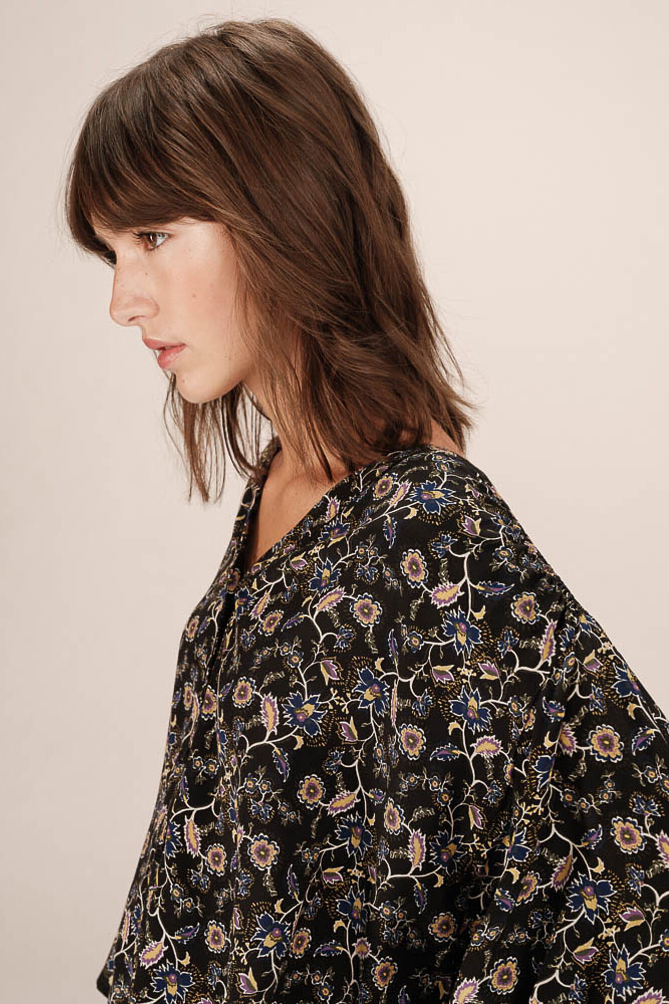 Grace & Mila Blusa de manga larga estampada