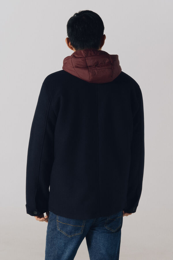 Cortefiel Camiseta com capuz Azul