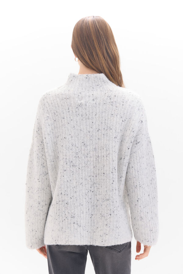 Cortefiel Jersey punto jaspeado Marfil