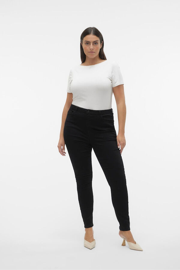 Vero Moda Curve Pantal&oacute;n pitillo talla grande Negro