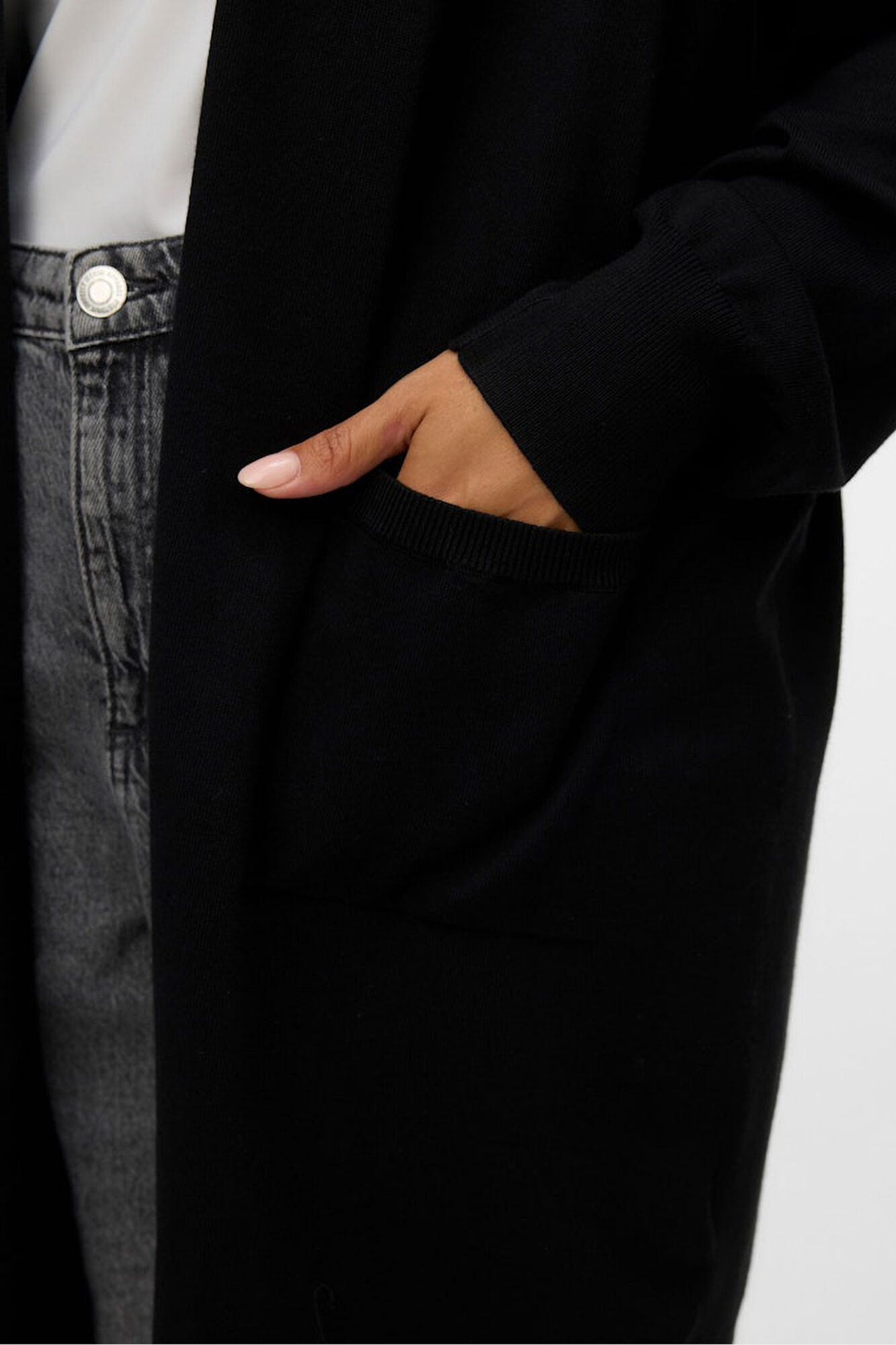 Vero Moda Curve C&aacute;rdigan largo talla grande