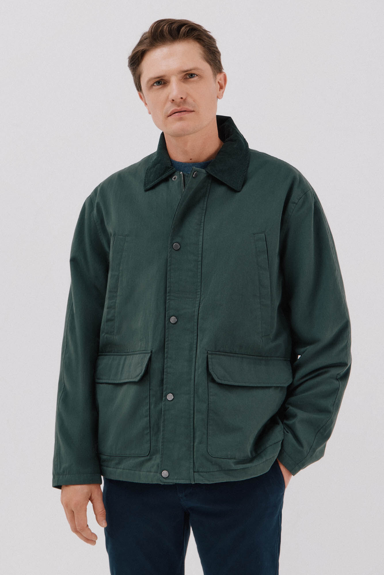 Cortefiel Chaqueta cuello combinado