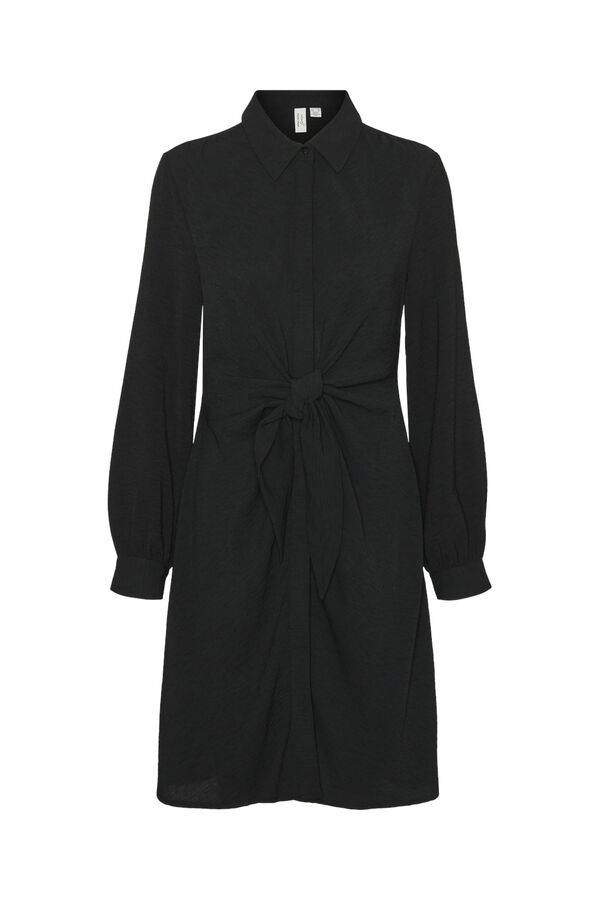 Vero Moda Vestido curto la&ccedil;ada Preto