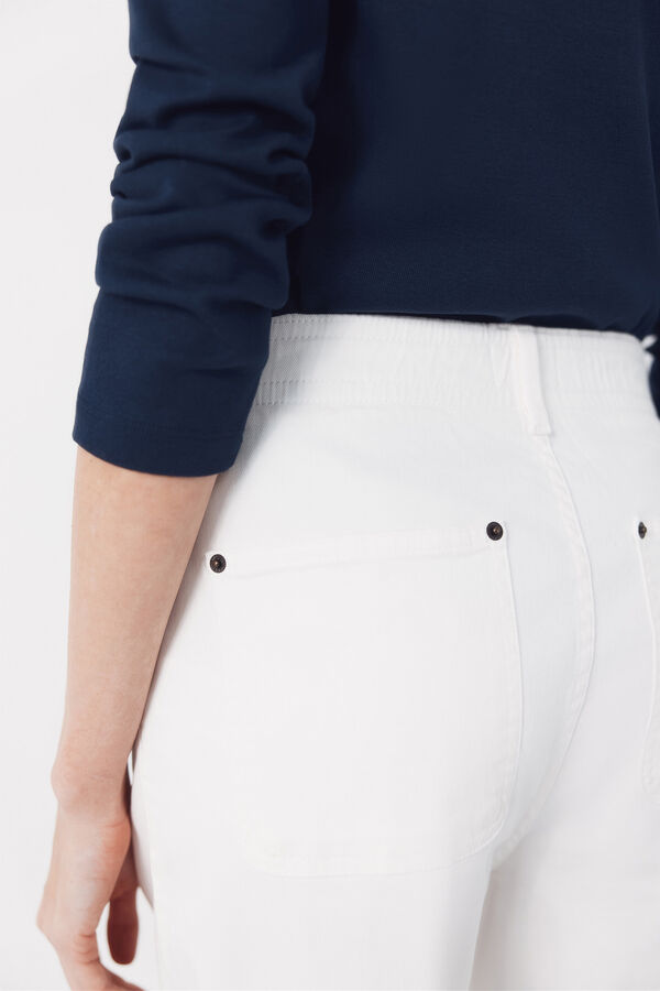 Cortefiel Jeans Easy Fit Blanco
