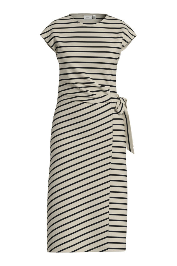 Vila Vestido midi de algod&oacute;n org&aacute;nico Gris