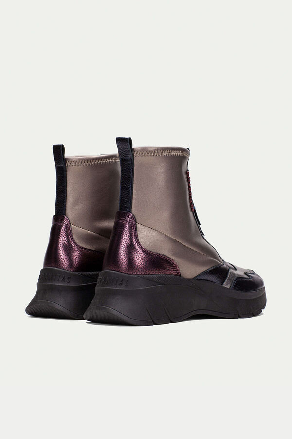 Hispanitas Botins com fecho-&eacute;clair sola volume Multicolorido