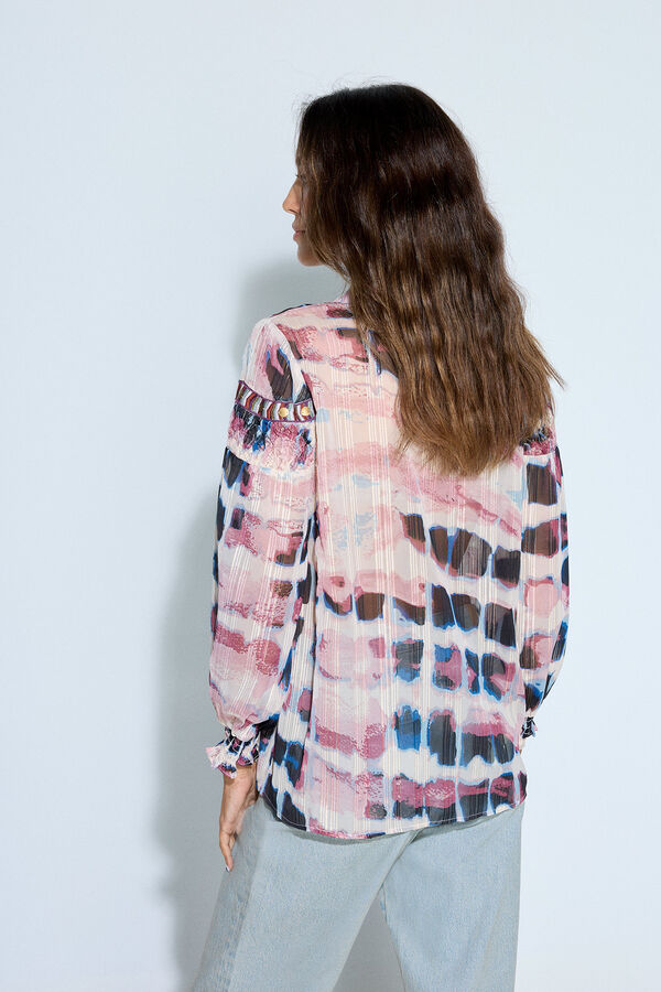 Slowlove Blusa estampada hilo metalizado Multicolor