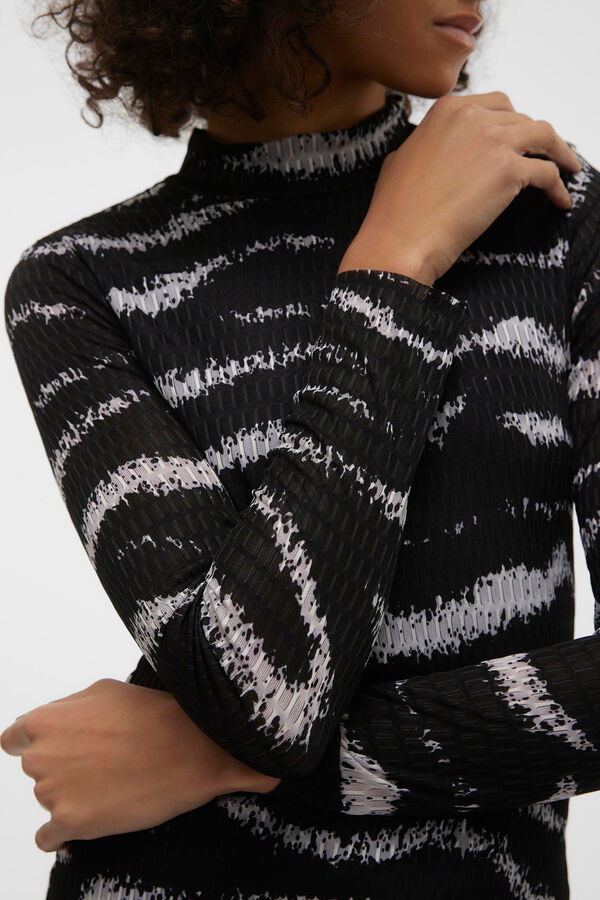 Vero Moda Vestido curto de manga comprida Preto