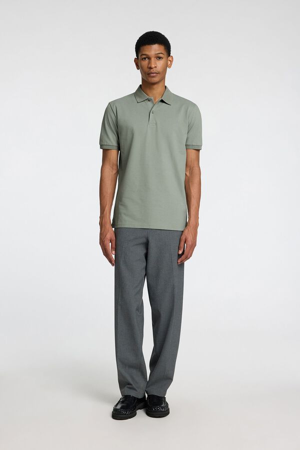 Selected P&oacute;lo de manga curta Verde