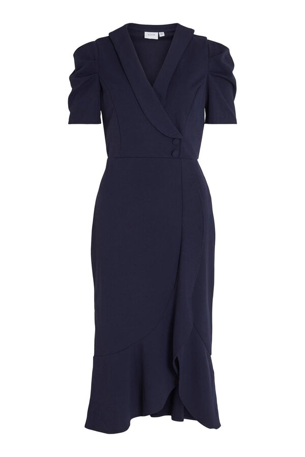 Vila Vestido midi fiesta Azul marino