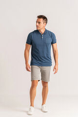 Privata Manga curta 100% algodão Azul