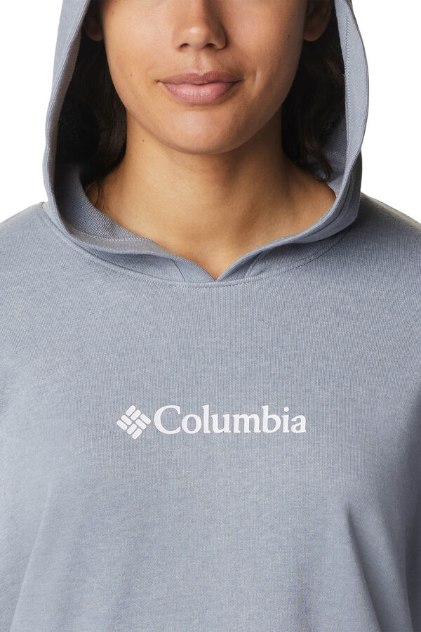 Cortefiel Sweatshirt de felpa francesa com capuz Columbia Logo™ III para mulher Cinzento
