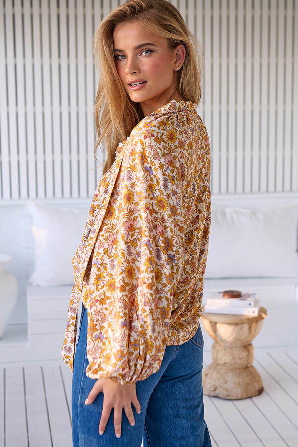 Jaase Blusa Imogen estampada Beige