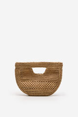 Cortefiel Bolsa tran&ccedil;ada de r&aacute;fia Castanho