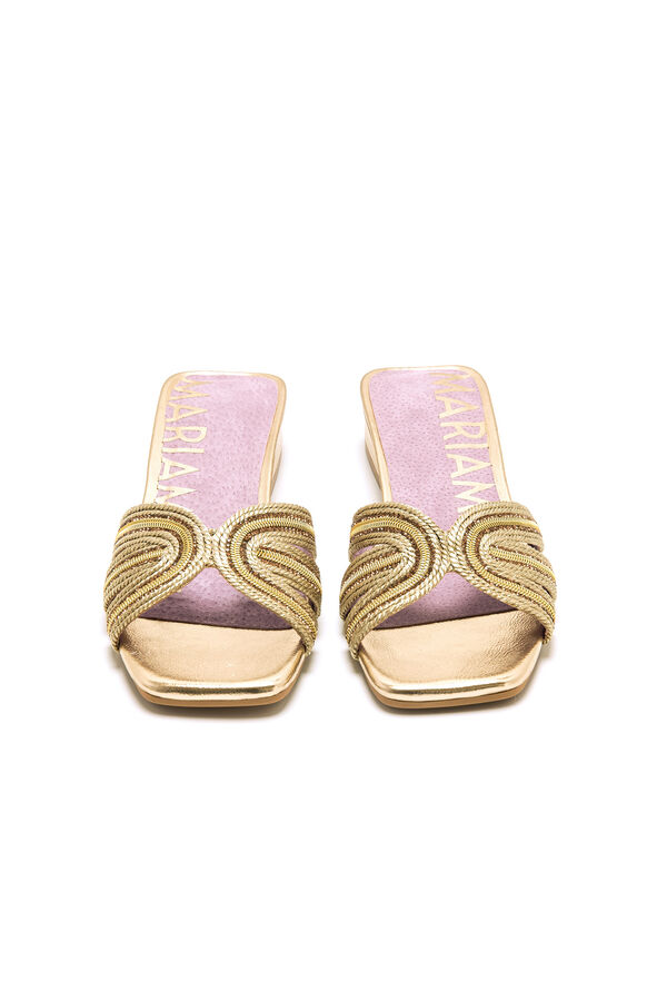 Maria Mare Sandalia plana Dorado