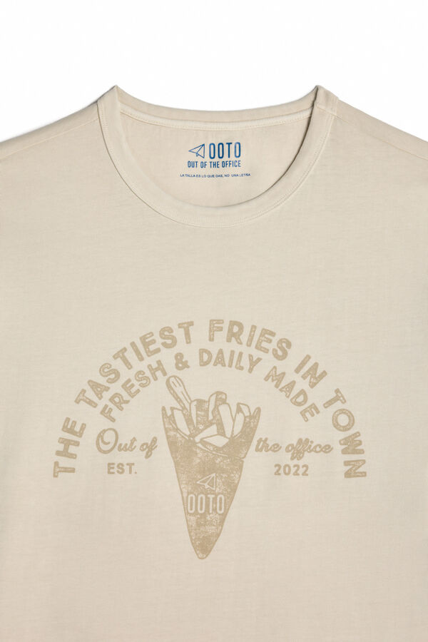 OOTO Camiseta gráfica OOTO Beige