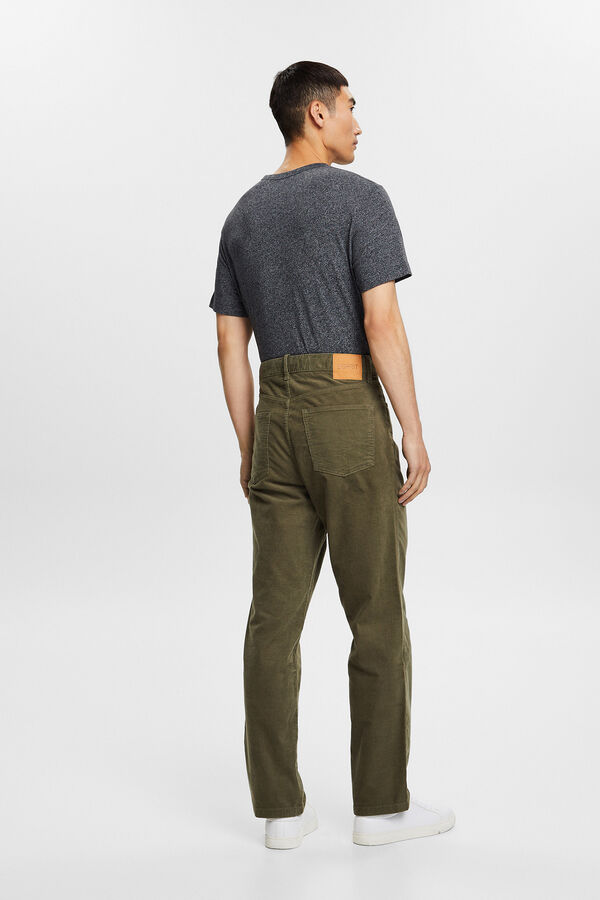 Esprit Calças básicas slim fit Verde