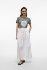 Vero Moda Camiseta de algod&oacute;n estampada Gris oscuro