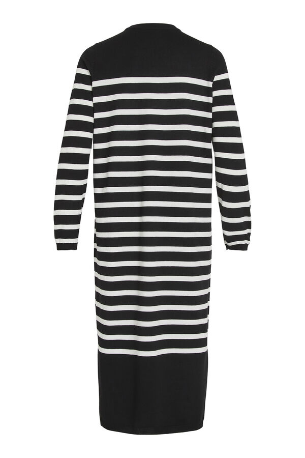 Vila Vestido de punto de manga larga Negro