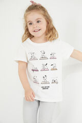 Cortefiel Camiseta Snoopy niña Blanco