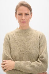 Cortefiel Jersey cuello redondo Gris