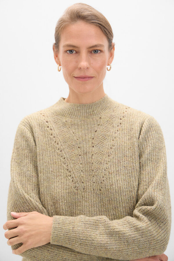 Cortefiel Jersey cuello redondo Gris