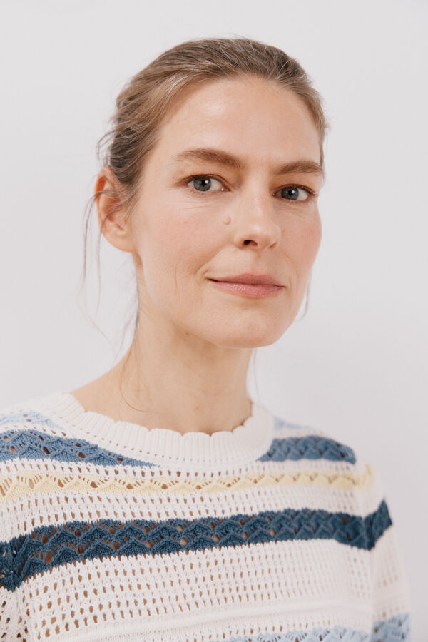 Cortefiel Jersey rayas multicolor Azul