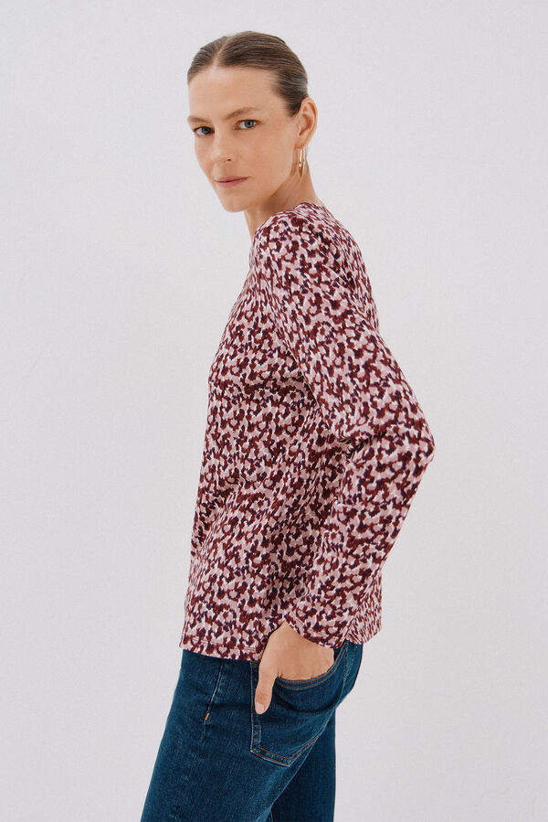 Cortefiel Top pieza dorada escote Multicolor