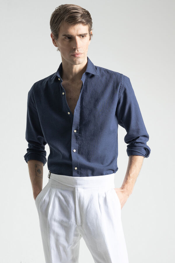 PuroEGO Camisa linho Azul