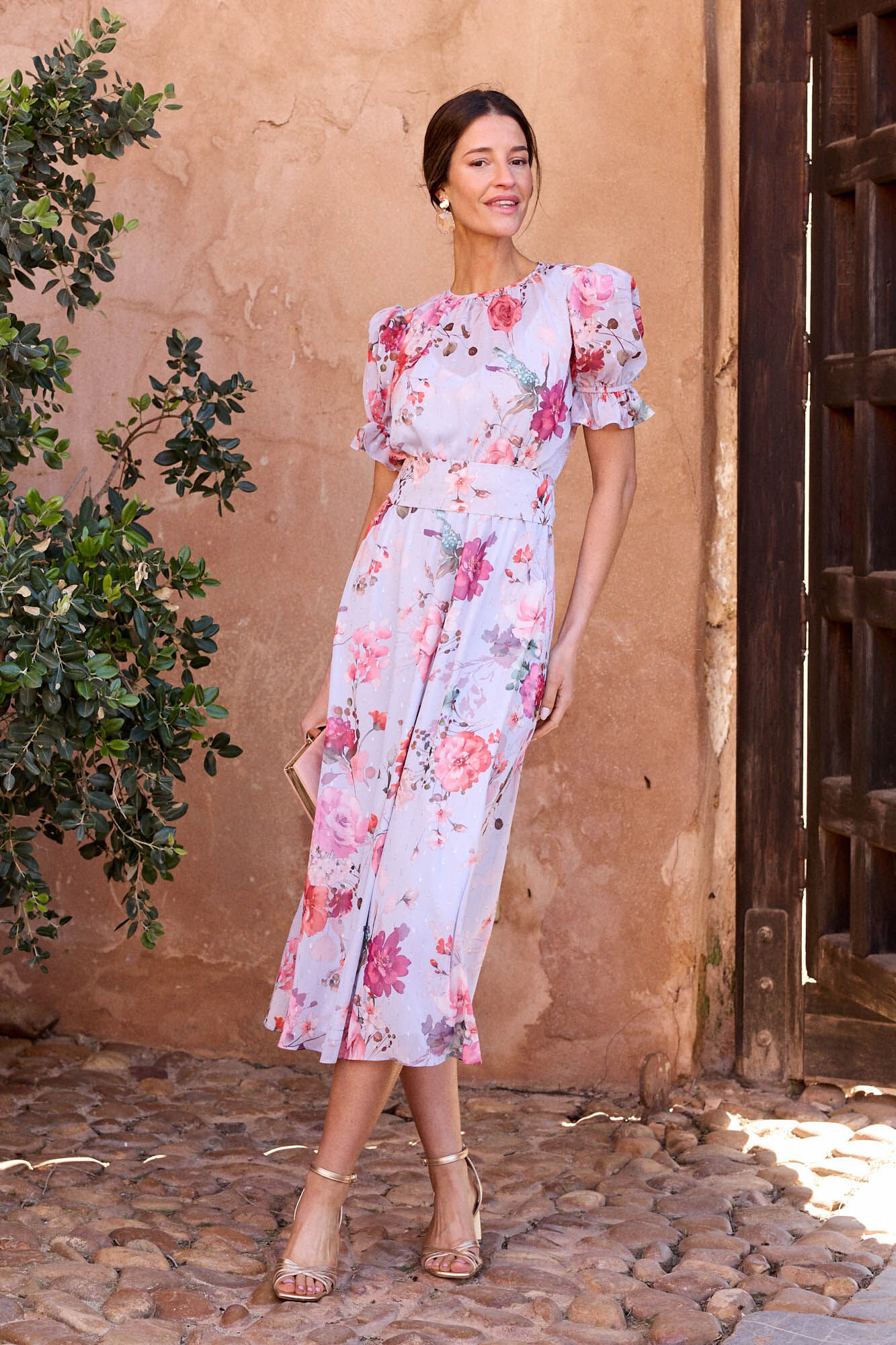 Pol&iacute;n Et Moi Vestido flores Capuccine