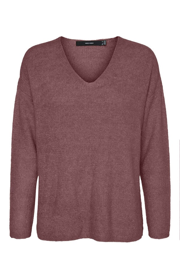 Vero Moda Jersey b&aacute;sico de punto Vino