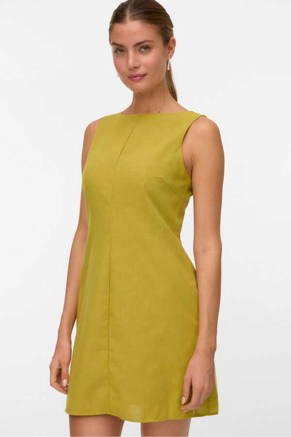 Vero Moda Vestido curto manga Dourado