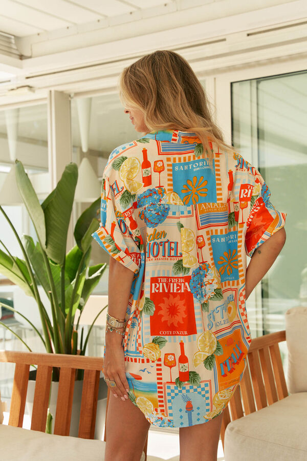 Jaase Camisa manga corta oversize Lola Multicolor
