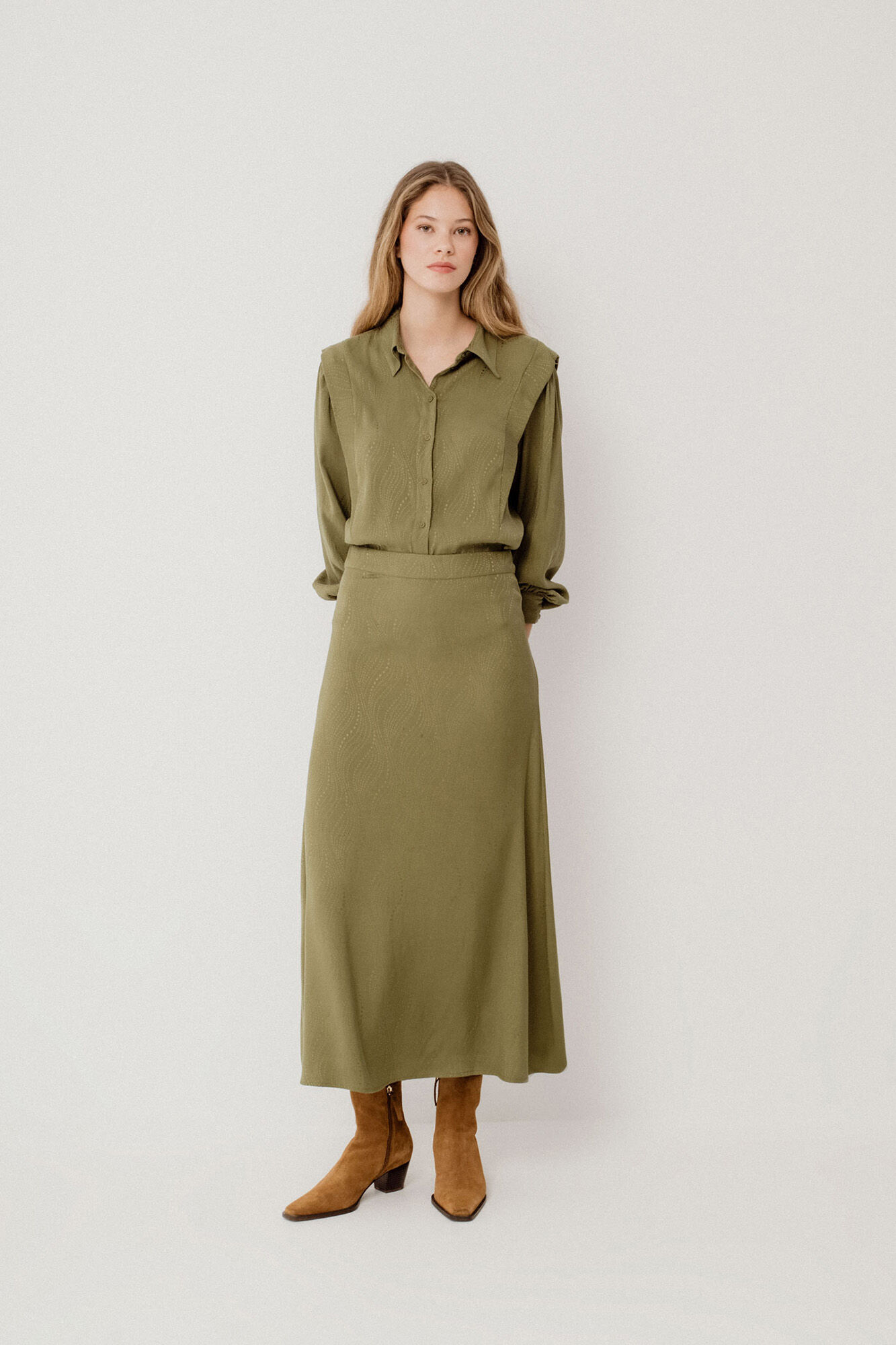 Vila Saia midi estampada