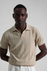 PuroEGO Polo punto canalé Granate