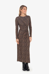 Cupl&eacute; Vestido con frunce Multicolor