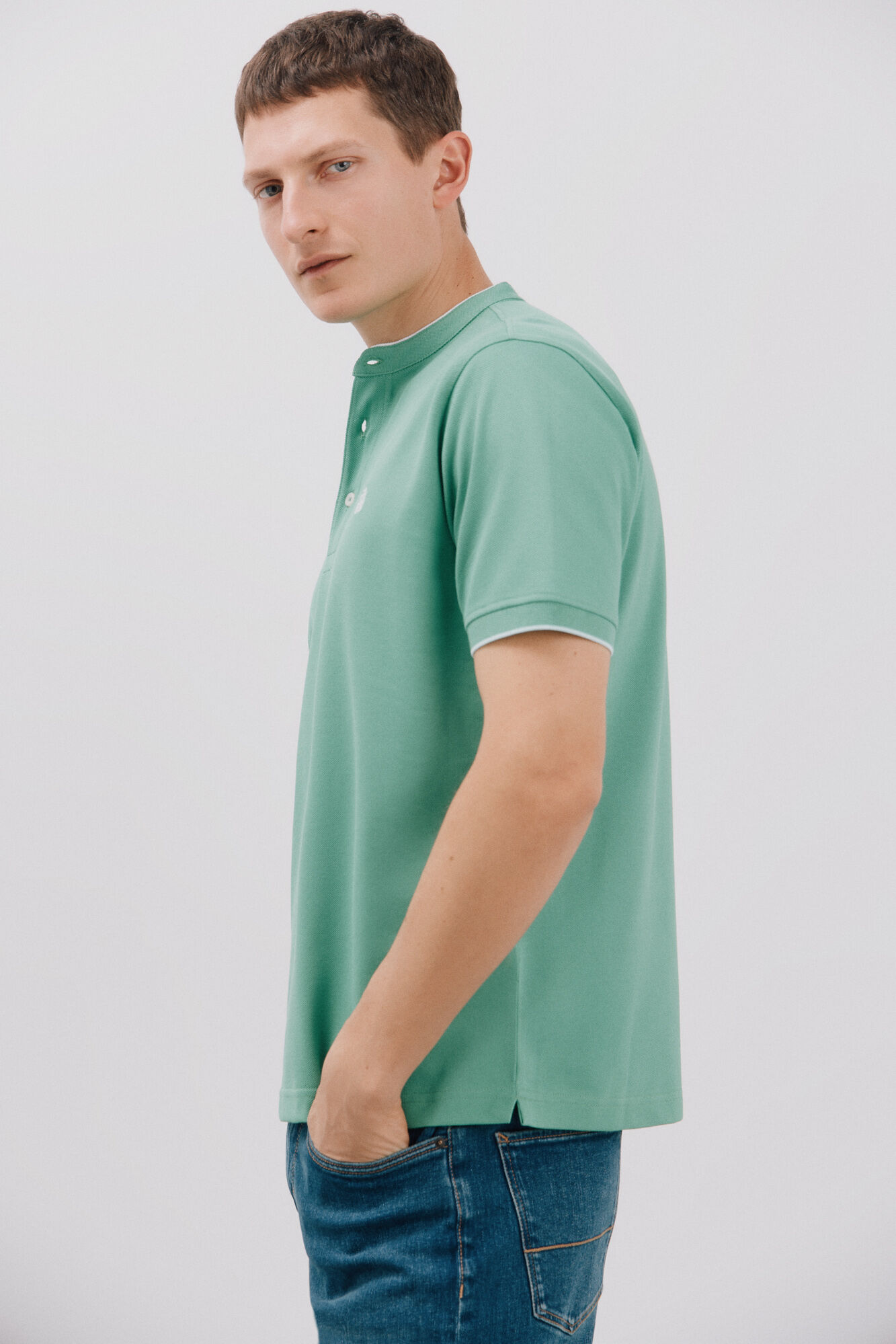 Cortefiel Polo gola mao