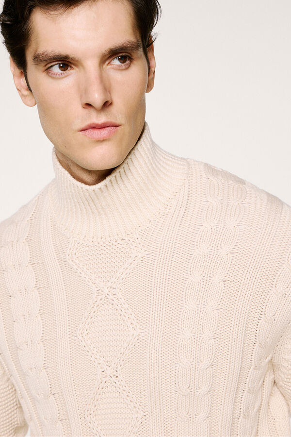 Selected Jersey estructura 100% algod&oacute;n org&aacute;nico Beige