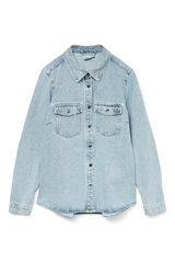 Vero Moda Camisa denim manga comprida  Azul