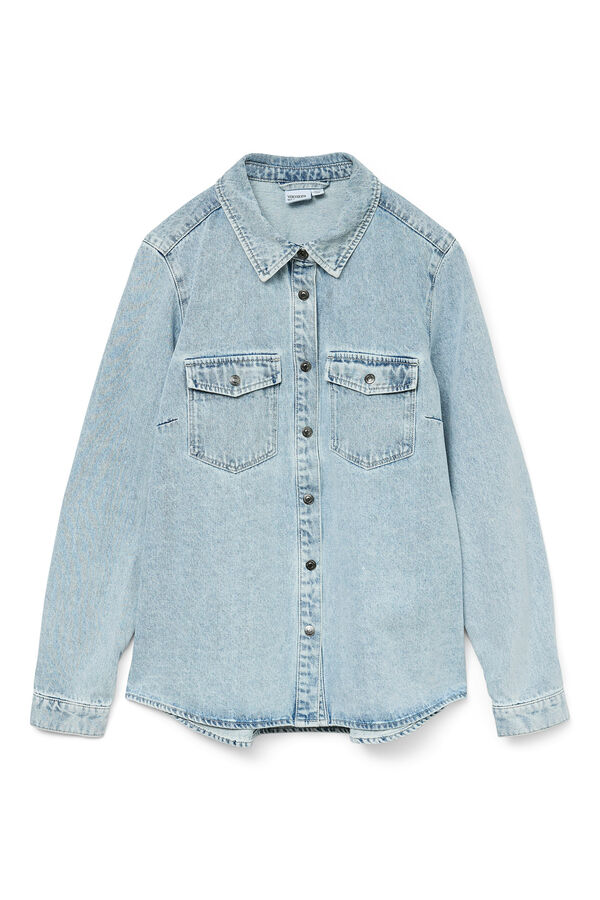 Vero Moda Camisa denim manga comprida  Azul