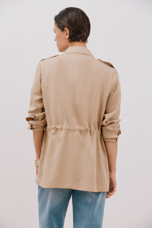 Cortefiel Chaqueta tipo sahariana Beige