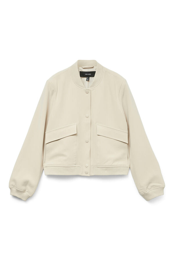 Vero Moda Chaqueta bomber de manga larga Beige
