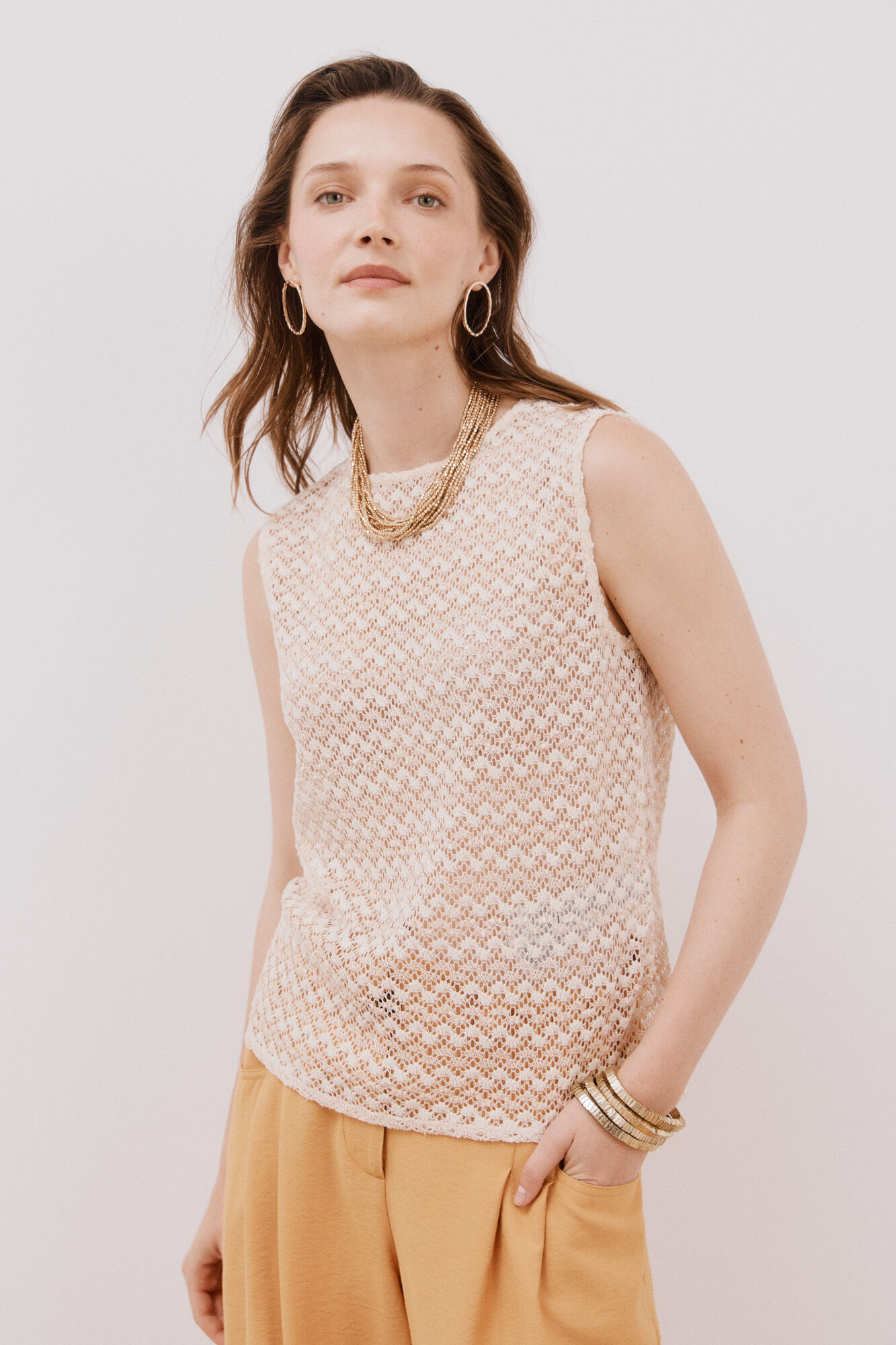 Cortefiel Top estructura lurex