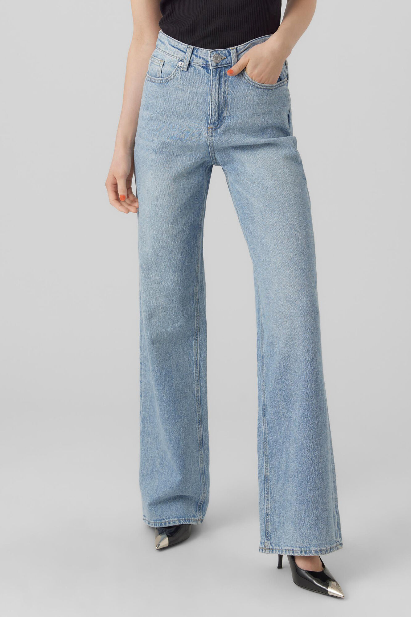 Vero Moda Pantal&oacute;n vaquero wide
