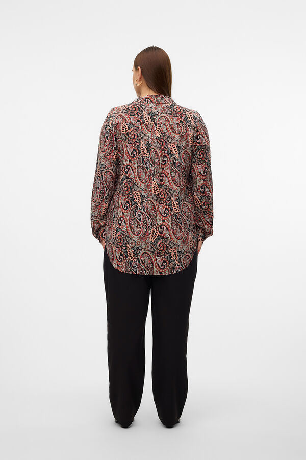 Vero Moda Curve Camisa estampada plus size Vermelho