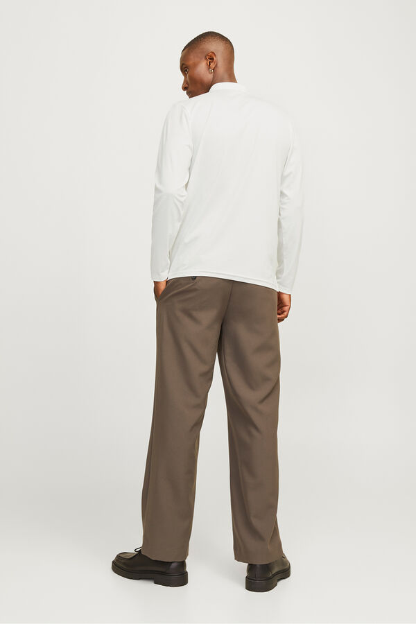 Jack & Jones Polo cl&aacute;sico manga larga Blanco