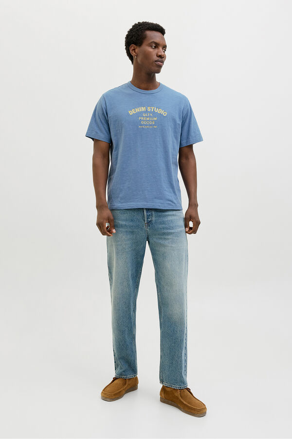 Jack & Jones Camiseta regular fit estampada Azul