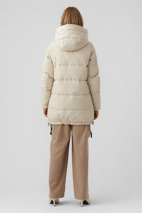 Vero Moda Sobretudo alcochoado com capuz Cinzento